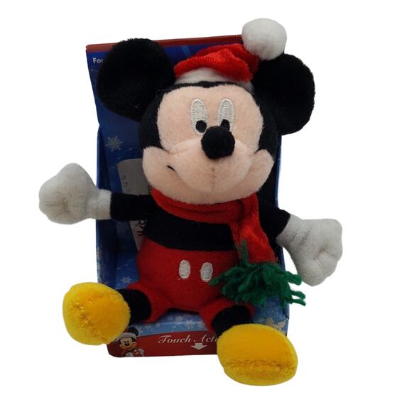Mickey Mouse Disney Musical Palm Pals in Packaging KCare Works Christmas Red 4" - Picture 1 of 6